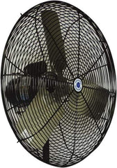 Schaefer Ventilation Equipment - 30" Blade, 1/2 hp, 8,500 & 9,600 CFM, Oscillating Industrial Circulation Fan - Fan Head Only, 2 Speed - Exact Tool & Supply