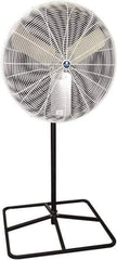 Schaefer Ventilation Equipment - 30" Blade, 1/2 hp, 7,000 & 9,420 CFM, Industrial Circulation Fan - Pedestal, 2 Speed - Exact Tool & Supply