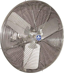 Schaefer Ventilation Equipment - 30" Blade, 1/2 hp, 10,650 CFM, Industrial Circulation Fan - Fan Head Only, 1 Speed - Exact Tool & Supply