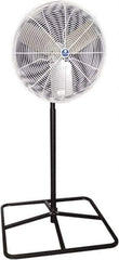 Schaefer Ventilation Equipment - 20" Blade, 1/4 hp, 3,000 & 4,050 CFM, Industrial Circulation Fan - Fan Head Only, 2 Speed - Exact Tool & Supply