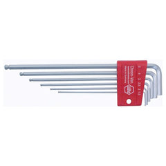 6PC SET BALL END HEX L KEY METRIC - Exact Tool & Supply