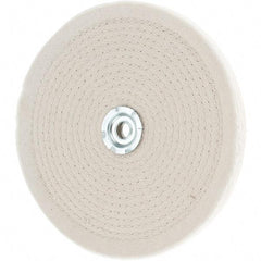Value Collection - 8" Diam x 1/2" Thick Unmounted Buffing Wheel - 50 Ply, Polishing, 1" Arbor Hole, Hard Density - Exact Tool & Supply
