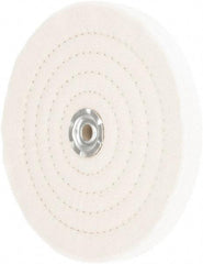 Value Collection - 8" Diam x 3/4" Thick Unmounted Buffing Wheel - 60 Ply, Polishing, 1" Arbor Hole, Medium Density - Exact Tool & Supply