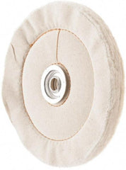 Value Collection - 6" Diam x 3/4" Thick Unmounted Buffing Wheel - 60 Ply, Polishing, 1" Arbor Hole, Medium Density - Exact Tool & Supply
