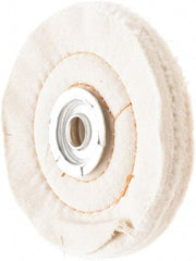Value Collection - 4" Diam x 3/4" Thick Unmounted Buffing Wheel - 60 Ply, Polishing, 1" Arbor Hole, Medium Density - Exact Tool & Supply