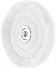Value Collection - 6" Diam x 1/2" Thick Unmounted Buffing Wheel - 50 Ply, Polishing, 1" Arbor Hole, Soft Density - Exact Tool & Supply