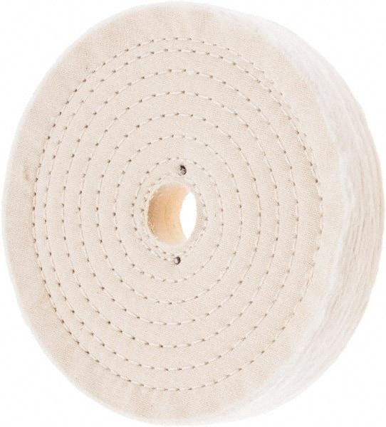 Value Collection - 7" Diam x 1" Thick Unmounted Buffing Wheel - 80 Ply, Polishing, 1" Arbor Hole, Hard Density - Exact Tool & Supply