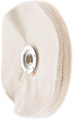 Value Collection - 6" Diam x 1/2" Thick Unmounted Buffing Wheel - 50 Ply, Polishing, 1" Arbor Hole, Soft Density - Exact Tool & Supply