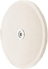 Value Collection - 10" Diam x 1/2" Thick Unmounted Buffing Wheel - 50 Ply, Polishing, 1" Arbor Hole, Hard Density - Exact Tool & Supply