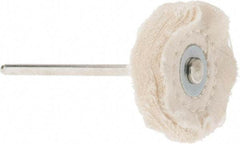 Value Collection - 1" Diam x 3/8" Thick, Hard Mounted Polishing Wheel - 0 Ply, 3/32" Shank Diam - Exact Tool & Supply