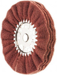 Value Collection - 12" Diam x 6" Thick, Hard Mounted Polishing Wheel - 2 Ply, Coarse Grade, 1-1/4" Shank Diam - Exact Tool & Supply