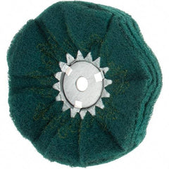 Value Collection - 10" Diam x 4" Thick, Hard Mounted Polishing Wheel - 2 Ply, Coarse Grade, 3/4" Shank Diam - Exact Tool & Supply