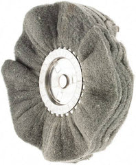 Value Collection - 10" Diam x 4" Thick, Soft Mounted Polishing Wheel - 2 Ply, Fine Grade, 3/4" Shank Diam - Exact Tool & Supply