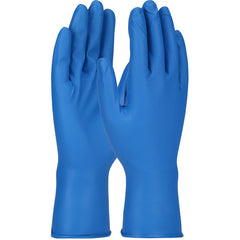 ‎67-308/XXL Disposable Gloves - Ambi-Dex Grippaz Food Plus - Blue - 8 Mil Nitrile - Fish Scale Grip - 48/Bg - Exact Tool & Supply