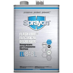 Sprayon - 1 Gallon Can Electrical Grade Cleaner/Degreaser - 37,000 Volt Dielectric Strength, Nonflammable, Food Grade, Plastic Safe - Exact Tool & Supply