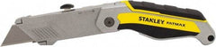 Stanley - Fixed Folding Utility Knife - 2-3/8" Blade, Bi-Material Handle Handle, 1 Blade Included - Exact Tool & Supply