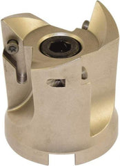 Millstar - 3 Inserts, 2" Cut Diam, 3/4" Arbor Diam, Indexable Square-Shoulder Face Mill - 93° Lead Angle, 2-1/8" High, VCGT Insert Compatibility, Series ASMC - Exact Tool & Supply