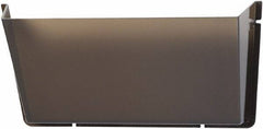 Deflect-o - 14-1/2" Wide x 6-1/2" High x 3" Deep Plastic Wall File - 1 Compartment, Smoke - Exact Tool & Supply