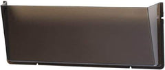 Deflect-o - 17-1/2" Wide x 6-1/2" High x 3" Deep Plastic Wall File - 1 Compartment, Smoke - Exact Tool & Supply