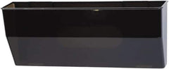 Deflect-o - 15" Wide x 6-3/8" High x 3" Deep Plastic Wall File - 1 Compartment, Smoke - Exact Tool & Supply