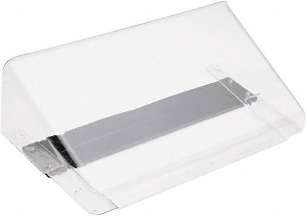 Deflect-o - 13" Wide x 7" High x 4" Deep Plastic Wall File - 1 Compartment, Clear - Exact Tool & Supply