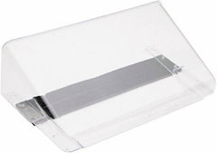 Deflect-o - 13" Wide x 7" High x 4" Deep Plastic Wall File - 1 Compartment, Clear - Exact Tool & Supply