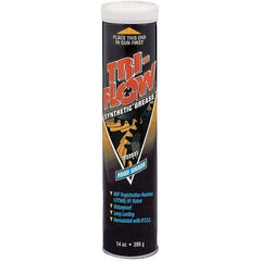 Tri-Flow - 14 oz Cartridge Synthetic High Temperature Grease - Translucent White, Food Grade & High Temperature, 400°F Max Temp, NLGIG 2, - Exact Tool & Supply