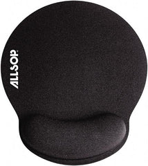 Allsop - 7-1/4" x 8-1/4" Black Mouse Pad - Use with Mouse - Exact Tool & Supply