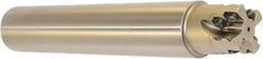 Millstar - 1-1/2" Cut Diam, 1.58" Max Depth, 1-1/2" Shank Diam, Cylindrical Shank Indexable High-Feed End Mill - Screw Holding Method, HFCI-1204 Insert, HFSS Toolholder, Through Coolant - Exact Tool & Supply