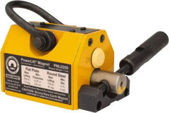 Mag-Mate - 250 Lb Load Capacity, Magnetic Lifter - 6-5/8" High x 2-5/8" Wide, 2" Head/Holder Diam, 2 Poles, For Use with Flat & Round Ferrous Metal - Exact Tool & Supply