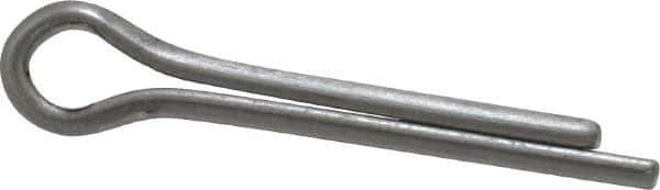 Made in USA - 5/32" Diam x 1" Long Extended Prong Cotter Pin - Grade 18-8, Uncoated, Stainless Steel - Exact Tool & Supply