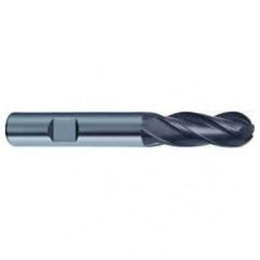 10mm Dia. - 72mm OAL 4 FL Variable Helix Nano-A Carbide Ball Nose End Mill - Exact Tool & Supply