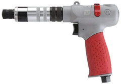 Universal Tool - 1/4" Bit Holder, 1,100 RPM, Pistol Grip Handle Air Screwdriver - 5 to 45 In/Lb Torque, 4 CFM - Exact Tool & Supply