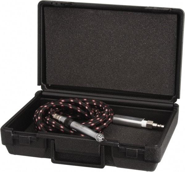 Universal Tool - 13,500 BPM, 90 psi, 3/16 NPT Inlet, Air Engraving Pen Kit - 48" Long Hose, 6.2 bar Air Pressure, Includes Air Hose and Filter Connection; Flat; Round and Chisel Blanks; Stylus Kit - Exact Tool & Supply