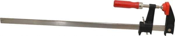 Bessey - 18" Capacity, 2-1/2" Throat Depth Cast Iron Bar Clamp - 600 Lb Clamping Pressure, 22" OAL - Exact Tool & Supply