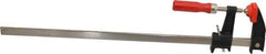 Bessey - 18" Capacity, 2-1/2" Throat Depth Cast Iron Bar Clamp - 600 Lb Clamping Pressure, 22" OAL - Exact Tool & Supply