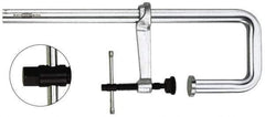 Bessey - 7" Deep Throat, 20" Max Capacity, Step Over Sliding Arm Clamp - 4,880 Lb Clamping Pressure, 0.85" Spindle Diam - Exact Tool & Supply