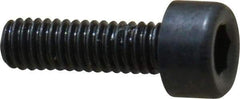 Holo-Krome - M2.5x0.45 Metric Coarse Hex Socket Drive, Socket Cap Screw - Grade 12.9 Alloy Steel, Black Oxide Finish, Fully Threaded, 8mm Length Under Head - Exact Tool & Supply