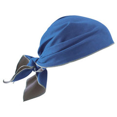 6710MF Blue Evap Microfiber Cooling Triangle Hat - Exact Tool & Supply