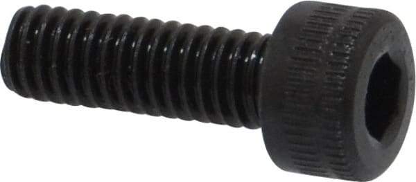 Holo-Krome - M4x0.70 Metric Coarse Hex Socket Drive, Socket Cap Screw - Grade 12.9 Alloy Steel, Black Oxide Finish, Fully Threaded, 12mm Length Under Head - Exact Tool & Supply