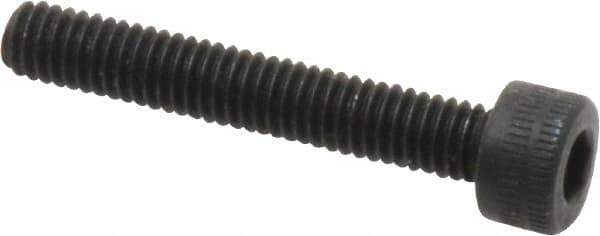 Holo-Krome - M4x0.70 Metric Coarse Hex Socket Drive, Socket Cap Screw - Grade 12.9 Alloy Steel, Black Oxide Finish, Fully Threaded, 25mm Length Under Head - Exact Tool & Supply