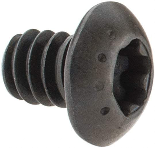 Camcar - #10-24 UNC Torx Plus Drive, Button Screw - Alloy Steel, Black Oxide Finish, Fully Threaded, 1/4" Length Under Head - Exact Tool & Supply