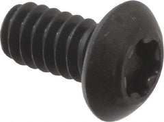 Camcar - #10-24 UNC Torx Plus Drive, Button Screw - Alloy Steel, Black Oxide Finish, Fully Threaded, 3/8" Length Under Head - Exact Tool & Supply