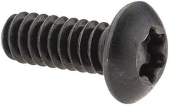 Camcar - #10-24 UNC Torx Plus Drive, Button Screw - Alloy Steel, Black Oxide Finish, Fully Threaded, 1/2" Length Under Head - Exact Tool & Supply