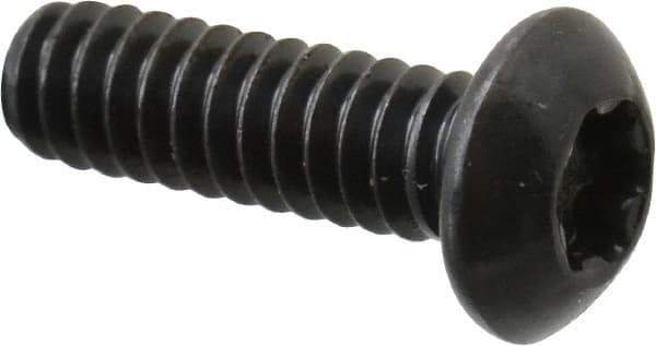 Camcar - #10-24 UNC Torx Plus Drive, Button Screw - Alloy Steel, Black Oxide Finish, Fully Threaded, 5/8" Length Under Head - Exact Tool & Supply