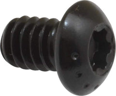 Camcar - 1/4-20 UNC Torx Plus Drive, Button Screw - Alloy Steel, Black Oxide Finish, Fully Threaded, 3/8" Length Under Head - Exact Tool & Supply