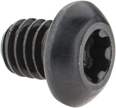 Camcar - 5/16-18 UNC Torx Plus Drive, Button Screw - Alloy Steel, Black Oxide Finish, Fully Threaded, 3/8" Length Under Head - Exact Tool & Supply