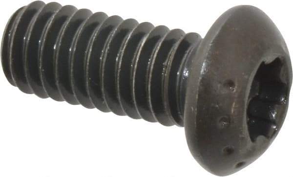 Camcar - 5/16-18 UNC Torx Plus Drive, Button Screw - Alloy Steel, Black Oxide Finish, Fully Threaded, 3/4" Length Under Head - Exact Tool & Supply