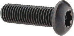 Camcar - 5/16-24 UNF Torx Plus Drive, Button Screw - Alloy Steel, Black Oxide Finish, Fully Threaded, 1" Length Under Head - Exact Tool & Supply