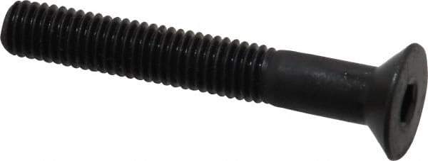 Holo-Krome - M5x0.80 Metric Coarse Hex Socket Drive, 90° Flat Screw - Grade 12.9 Alloy Steel, Black Oxide Finish, Fully Threaded, 35mm OAL - Exact Tool & Supply